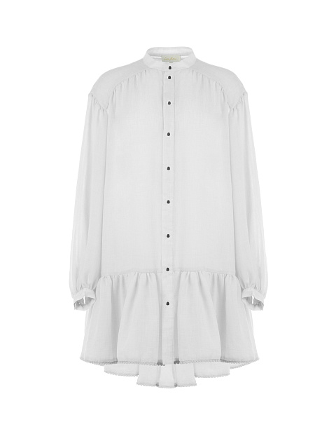 White Cotton Shirt Dress , 1