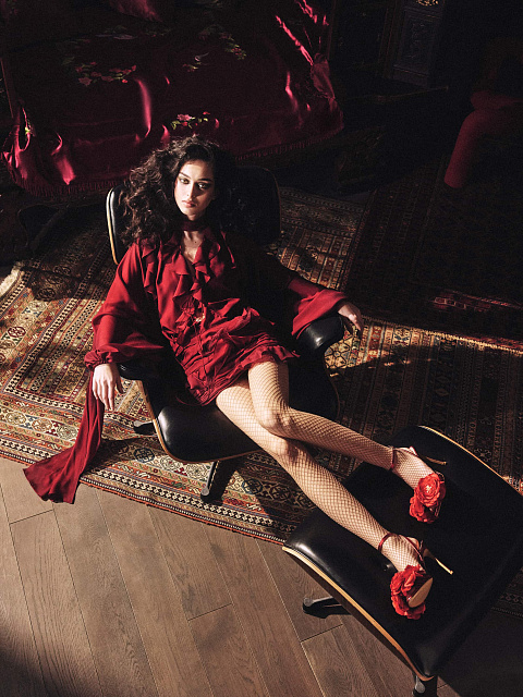 Chiffon mini dress, 1