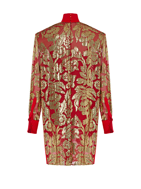 Red velvet devoré midi dress, 2 Red velvet devoré midi dress, 2