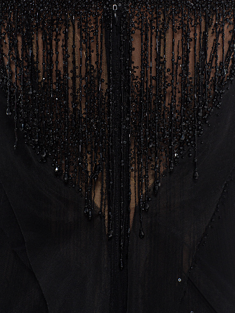 Black embroidered maxi dress, 6 Black embroidered maxi dress, 6