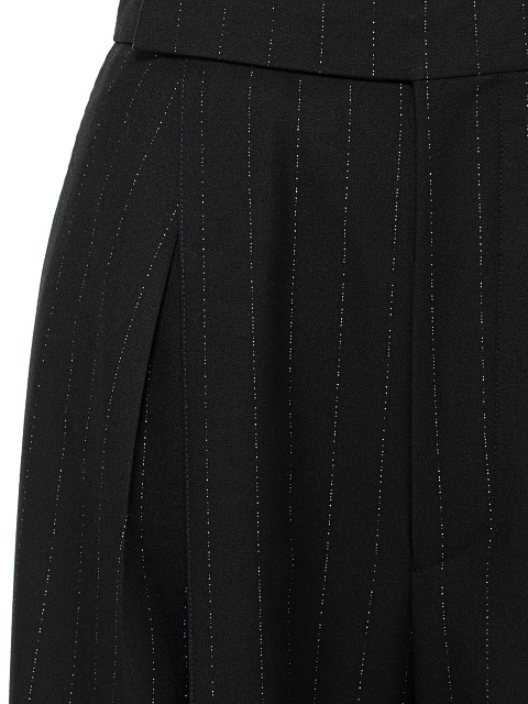 Black striped suiting trousers, 4 Black striped suiting trousers, 4