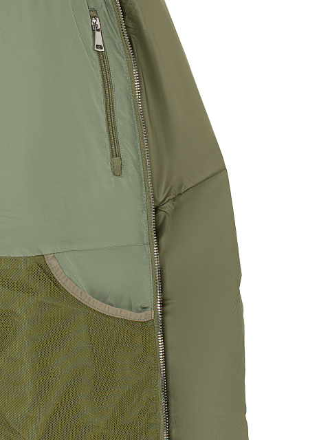 Khaki Green Unisex Hooded Puffer Jacket, 6 Khaki Green Unisex Hooded Puffer Jacket, 6