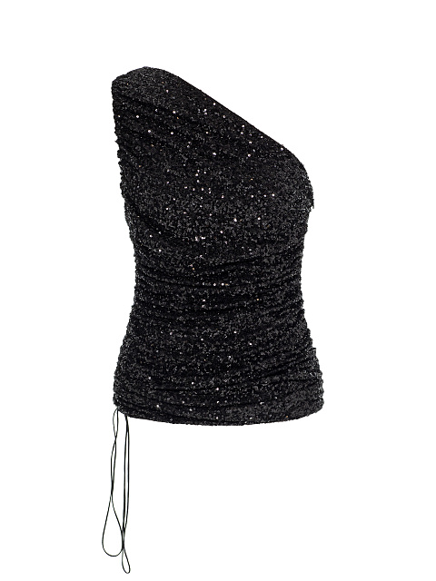 Black sequined top, 1