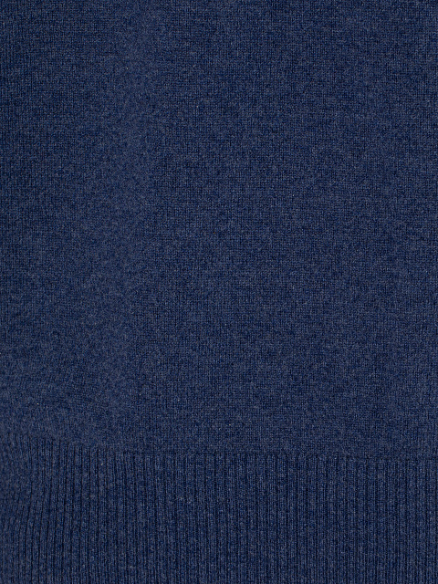 Men's Navy Cashmere Turtleneck Sweater, 3