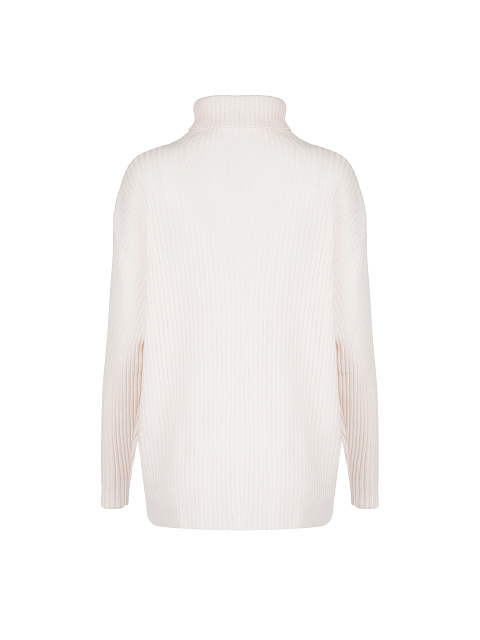 Pink Ribbed-Knit Cashmere Sweater, 2