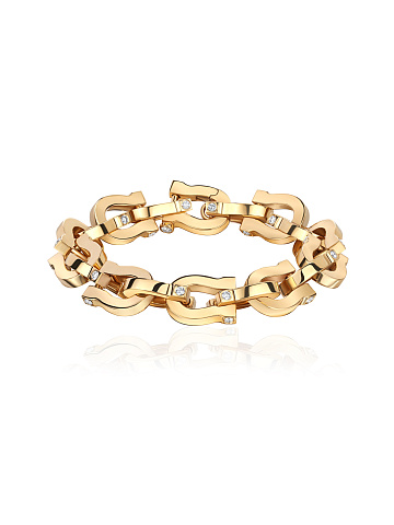 Chain bracelet made of yellow gold, 1