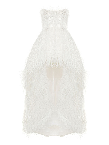 White Feather Tulle Dress, 1