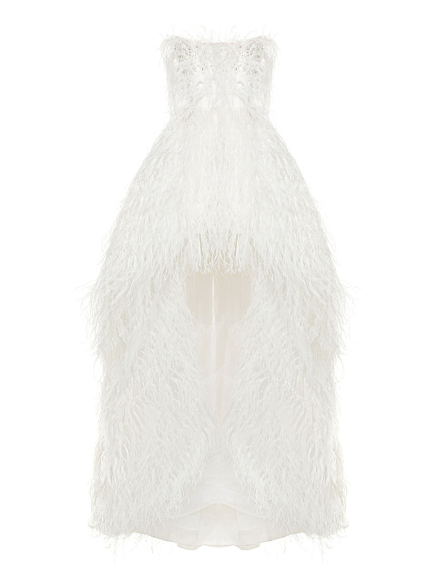 White Feather Tulle Dress, 1