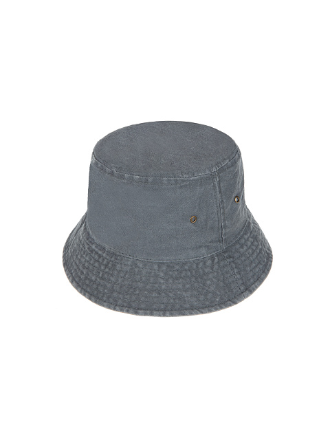 Grey Embroidered Cotton Bucket Hat, 2