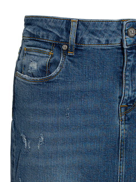 Blue Raw Edge Denim Maxi Skirt, 4 Blue Raw Edge Denim Maxi Skirt, 4