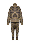 Трикотажный костюм цвета хаки с камуфляжным принтом Трикотажный костюм цвета хаки с камуфляжным принтом