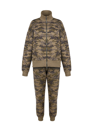 Khaki Camouflage Jersey Suit, 1