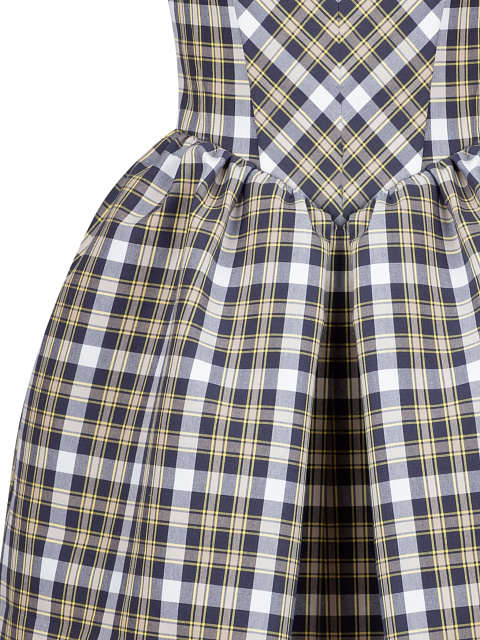 Yellow & Blue Cotton Mini Dress, 3 Yellow & Blue Cotton Mini Dress, 3