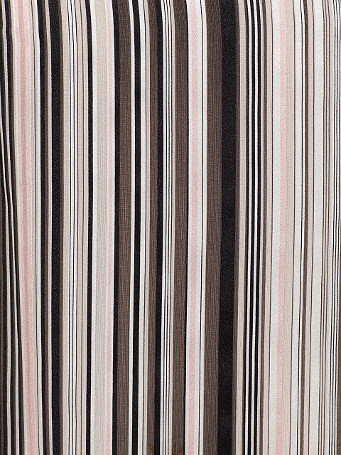 Brown Striped Chiffon Top, 3