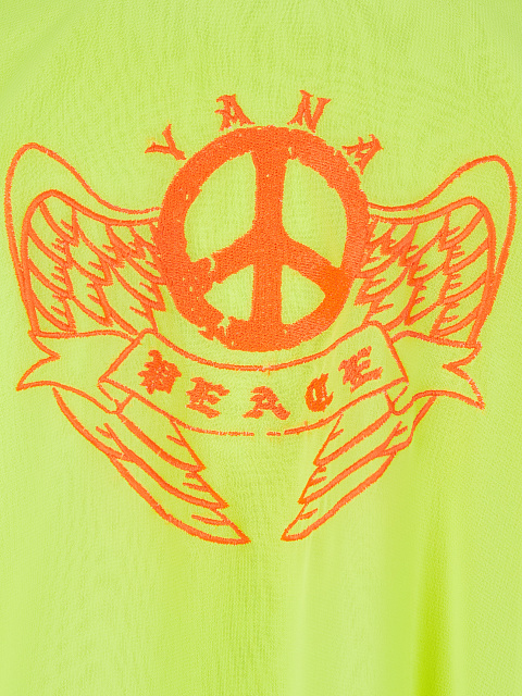 Neon Yellow & Orange Fringed Tunic Dress, 3 Neon Yellow & Orange Fringed Tunic Dress, 3