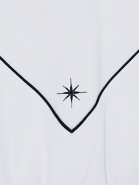 White tracksuit with star embroidery, 5