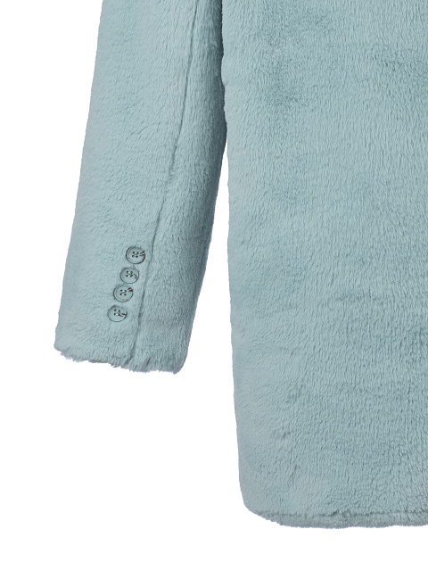 Turquoise Faux Fur Blazer, 5 Turquoise Faux Fur Blazer, 5