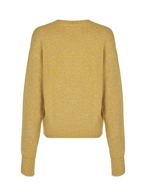 Mustard Yellow Lurex & Sequins Jumper, 2