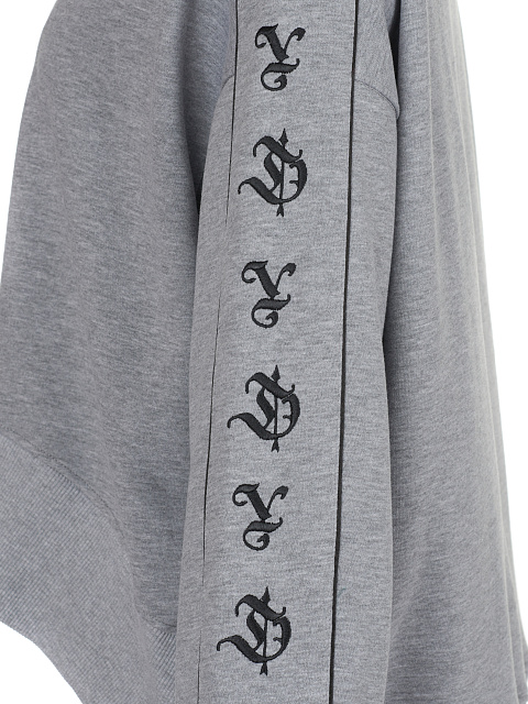 Grey Embroidered Jersey Suit, 4