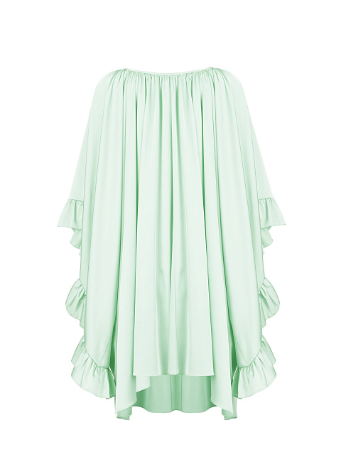 Mint Rayon Ruffled Mini Dress, 2 Mint Rayon Ruffled Mini Dress, 2
