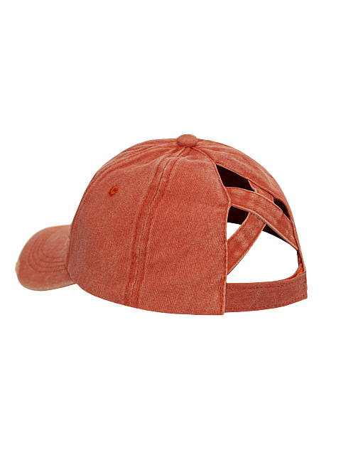 Orange Denim "YD" Embroidered Cap, 3