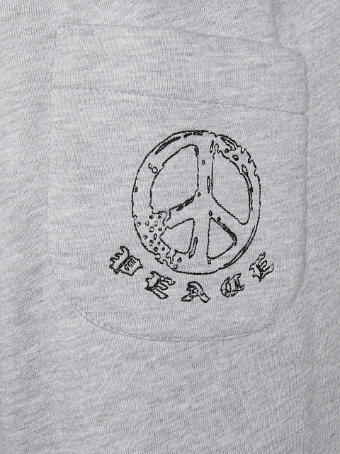 Grey Jersey Set With Cropped Sweatshirt, 4