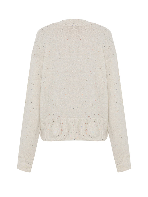 White Lurex & Sequins Jumper , 2