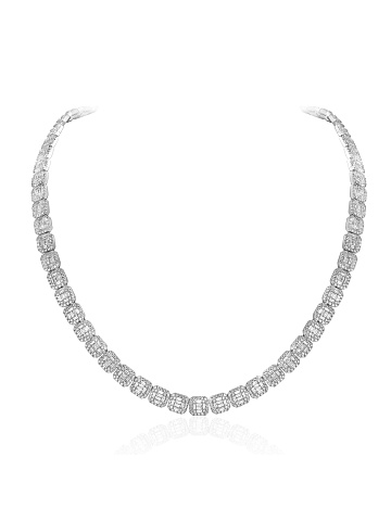 White gold necklace with diamonds, 1