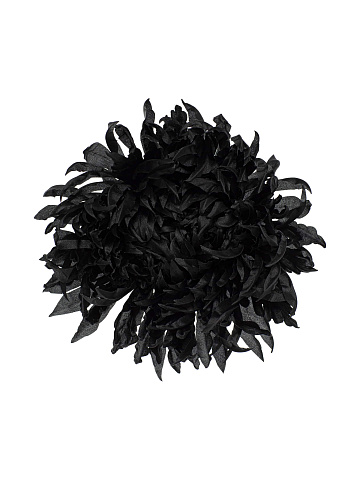 Black organza brooch, 1