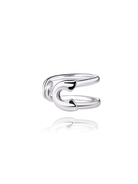 White gold ear cuff, 1