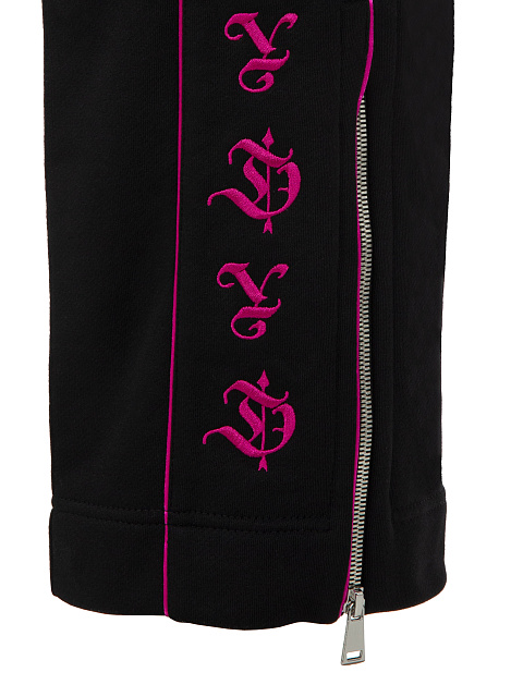 Black Embroidered Jersey Suit, 5