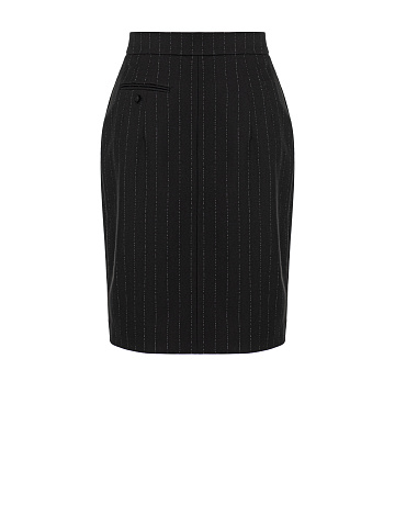Black striped mini skirt, 2