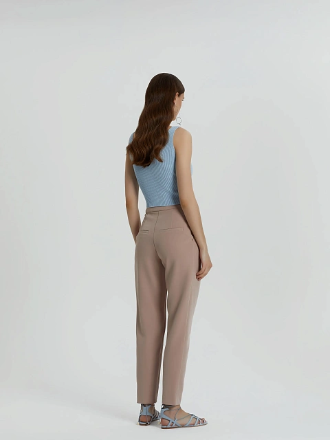 Pale Rose Double-Breasted Peplum Pantsuit, 8 Pale Rose Double-Breasted Peplum Pantsuit, 8