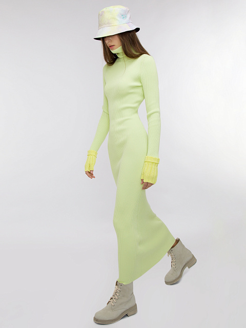 Tie-dye & Blue Embroidery Corduroy Bucket Hat, 4