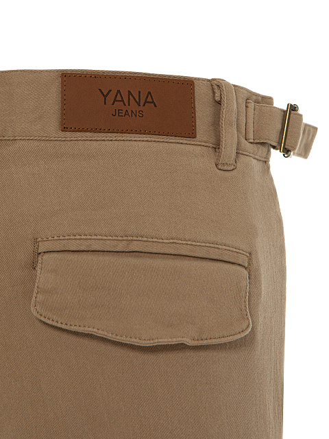 Brown Cotton Cargo Pants, 5