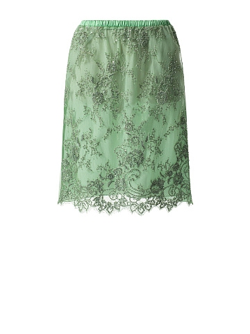 Green midi skirt, 1