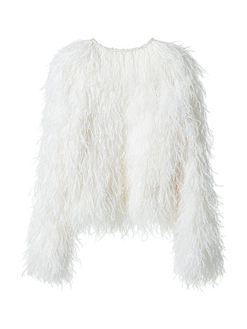 White feather jacket , 2