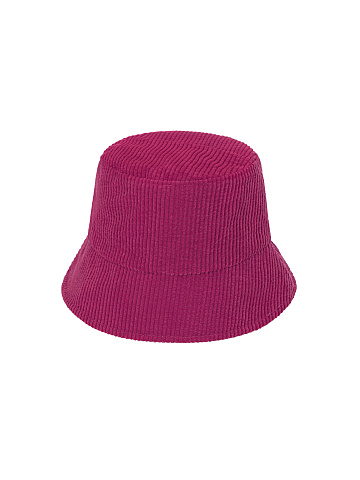 Fuchsia Embroidery Corduroy Bucket Hat, 2