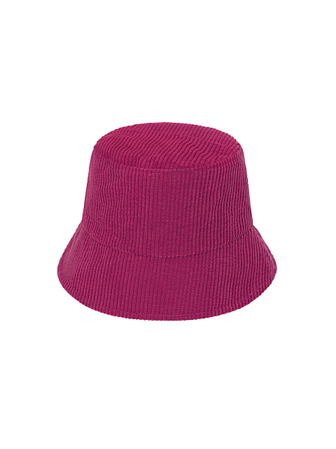 Fuchsia Embroidery Corduroy Bucket Hat, 2 Fuchsia Embroidery Corduroy Bucket Hat, 2
