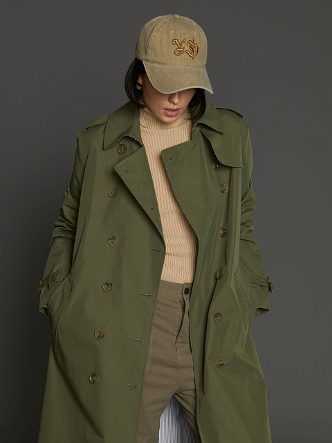Khaki Cotton Trench Coat, 11 Khaki Cotton Trench Coat, 11