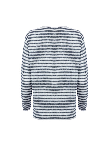 Light striped cashmere pullover with lurex, 2