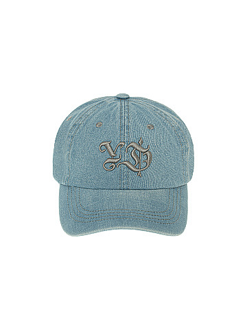Light Blue & Grey YD Embroidered Denim Cap, 2