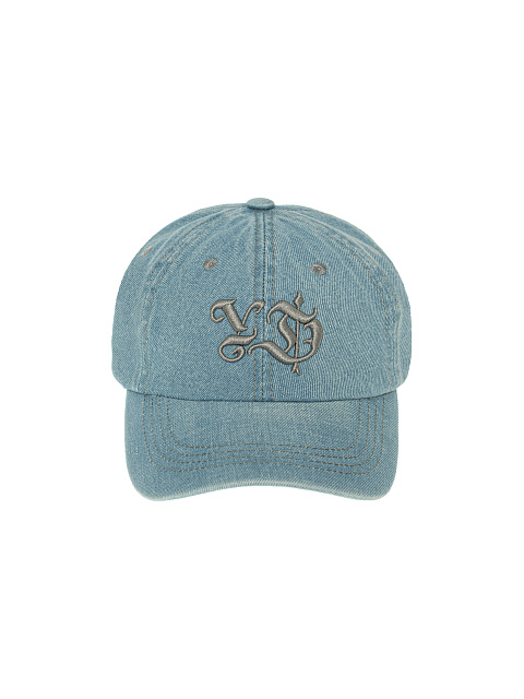 Light Blue & Grey YD Embroidered Denim Cap, 2