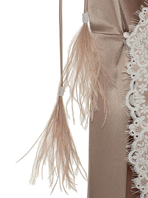 Mini silk dress with lace, 3 Mini silk dress with lace, 3