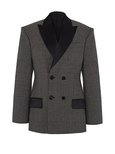 Grey checked blazer, 1 Grey checked blazer, 1