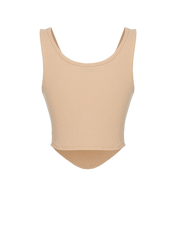 Beige Jersey Top, 2