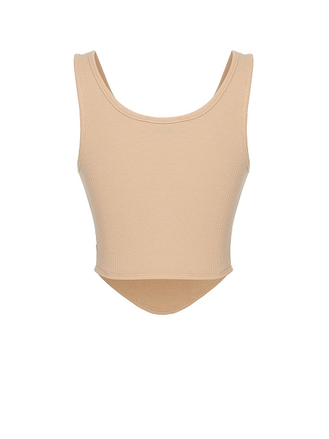 Beige Jersey Top, 2