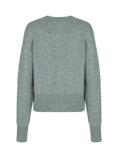 Dark Grey Lurex & Sequins Jumper, 2