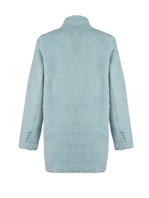 Turquoise Faux Fur Blazer, 3 Turquoise Faux Fur Blazer, 3