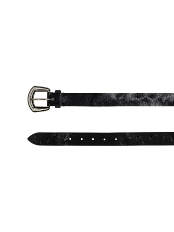 Black leather belt, 2